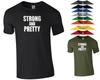 Stark und Hübsch T-Shirt Strongman Fitnessstudio Muskel Training MMA UFC Geschenk Herren T-Shirt Top