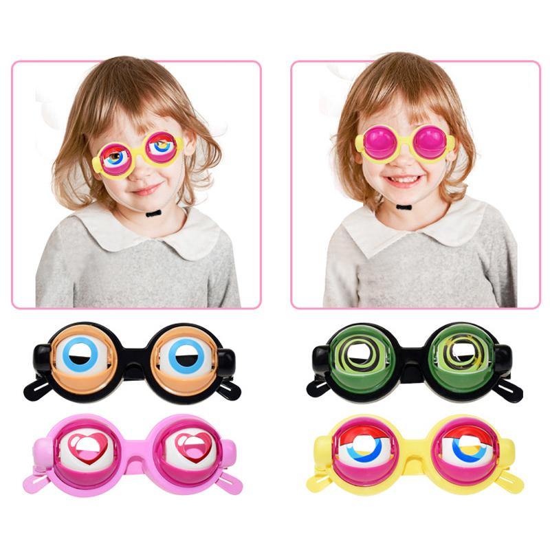 Winking Glasses For Shows & Parties – Kinetic Crazy Eyes Glasses With Manual Blink Action, Blinking Glass For Performances