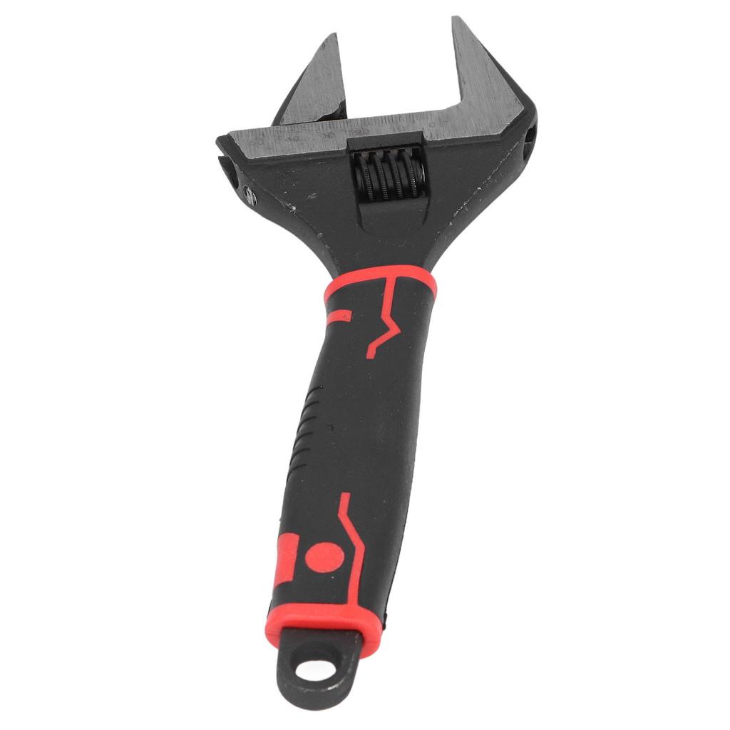 10 Inch Wide Mouth Adjustable Wrench CrV Steel Deep Jaw Manual Repair Spanner for Home Garage