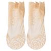 5 Pairs Summer Hollowed-out Lace Invisible Boat Socks with Women's Shallow Cut Non-slip Socks