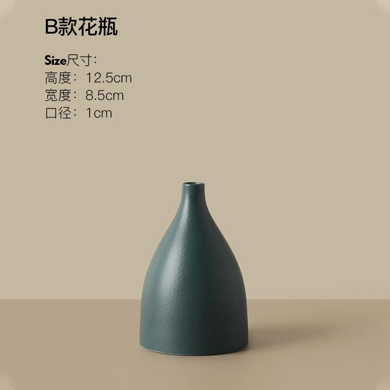 Ceramic Small Vase Home Decor Creative Flower Pot for Living Room Tabletop Decoration