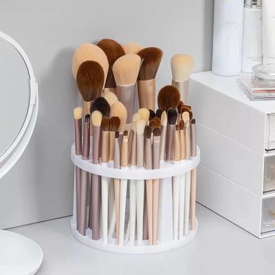 Suporte para canetas e pincéis 49 furos Suporte para canetas Suporte para exibição Suporte para canetas de aquarela Suporte para canetas Materiais de arte