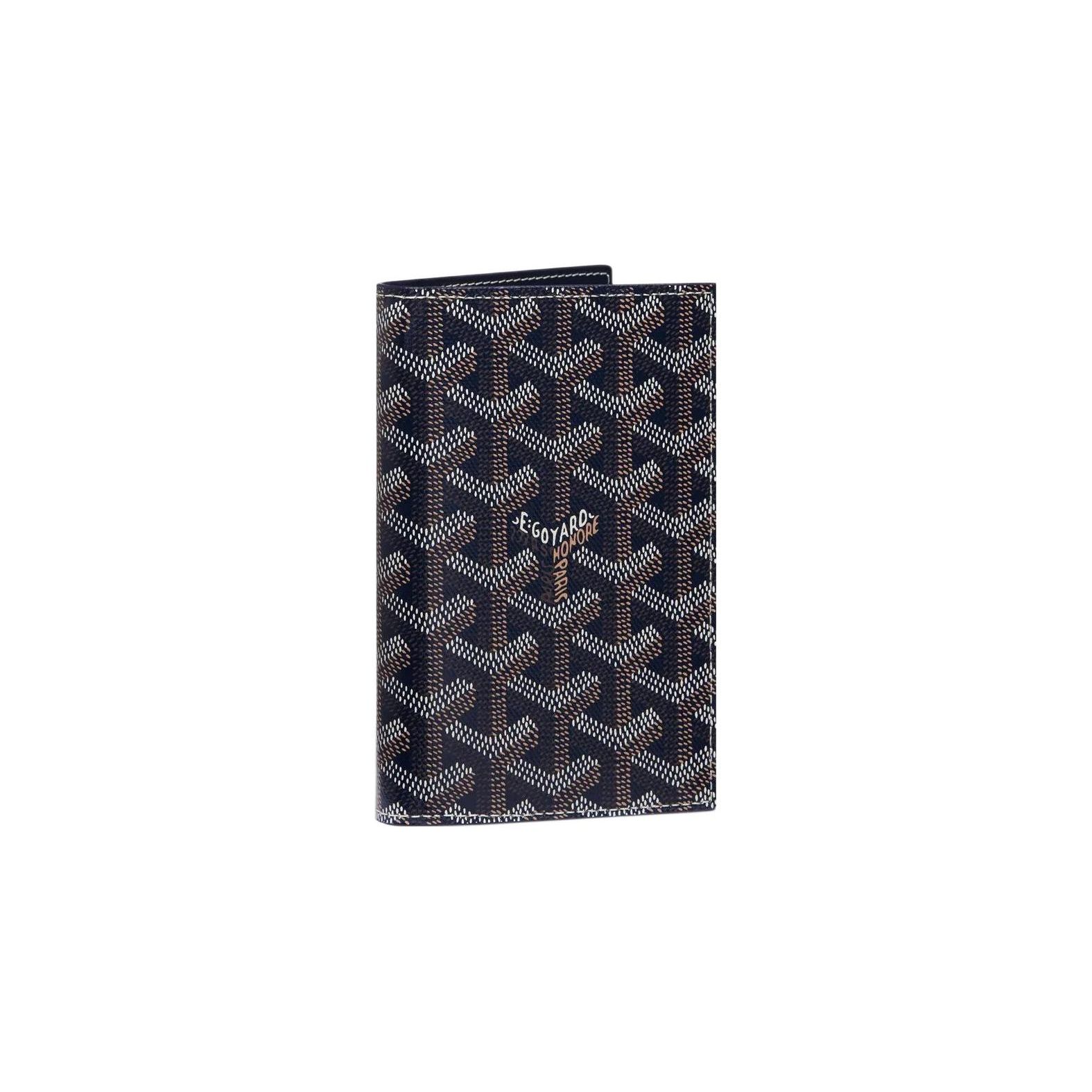 

Goyard Grenelle Сумка з клапаном з монограмою, полотно та теляча шкіра, візерунок «собачий зуб», тримач для карток, тримач для паспорта, унісекс аксесуари, темно-синій GRENELPMLTY-12CL12P Box(Basic Set+Box)