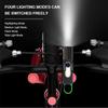 LED Rechargeable Tactical Laser Flashlight 4 Modes 1800mAh for Emergency Camping
