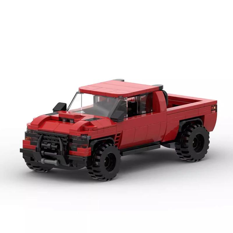 Car Compatible Building Blocks MOC-158848 Road Riding Ram 1500TRX Truck Insert Building Block Model Male