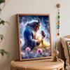Disney animation digital oil painting Beauty and the Beast diy handpainted coloring painting home decoration gift wall art decor kit