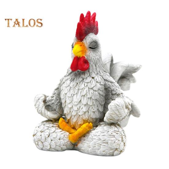 

Украшение для йоги Петух Статуэтка петуха для медитации Сидеть в медитации Фигурка петуха для медитации для домашнего офиса Декор приставного столика Cock