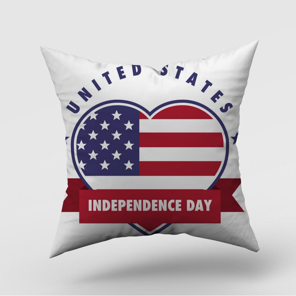 New American Independence Day Pillow Cover American Logo Outdoor Home Decoration Pillow Cushion Cover