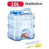 10L/15L Outdoor Water Bucket Food Grade with Faucet Driving Water Tank Container Water Storage Bucket for Picnic Travel Driving
