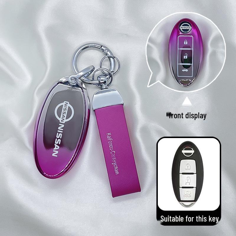 Nissan-Schlüsselhüllen: Kompatibel mit X-Trail, Teana, Tiida, Terra, Murano, Sylphy, Qashqai und anderen Modellen.