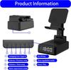 15 W Faltbares kabelloses Ladegerät LED-Zeitanzeige Wecker Telefonständer Bluetooth-Lautsprecher für iPhone 15/14/13Pro