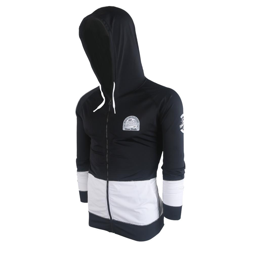 SUGAPOINT Men'S Surfing/Wakeboarding Zip-Up Hooded Rash Guard. Baker
