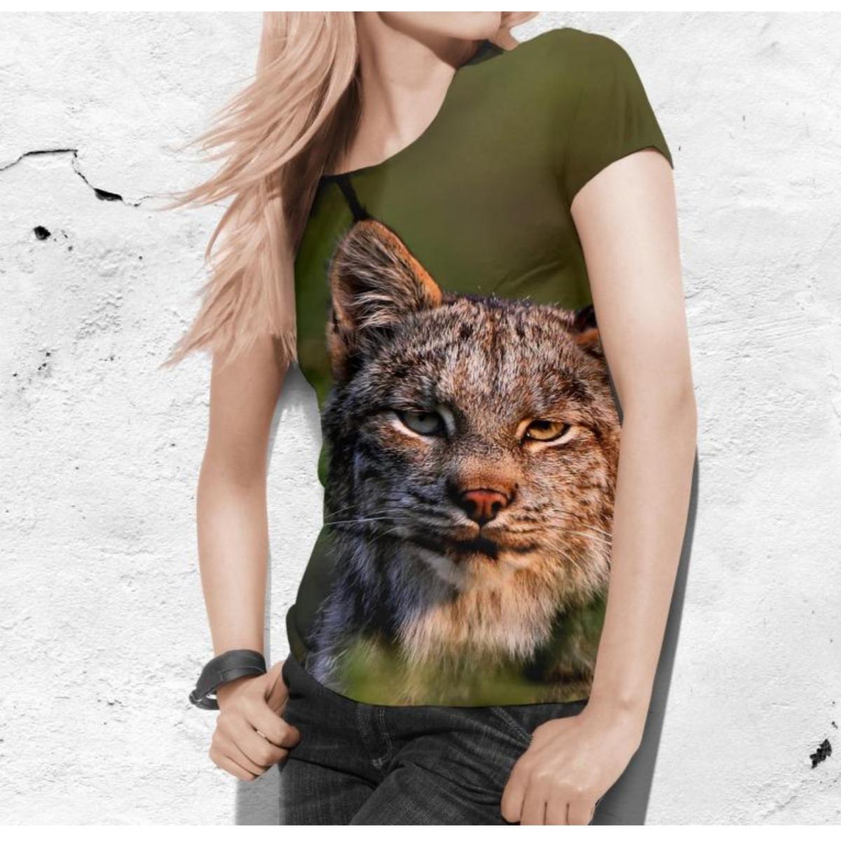 Женская футболка с милыми мультяшными животными — фото 17