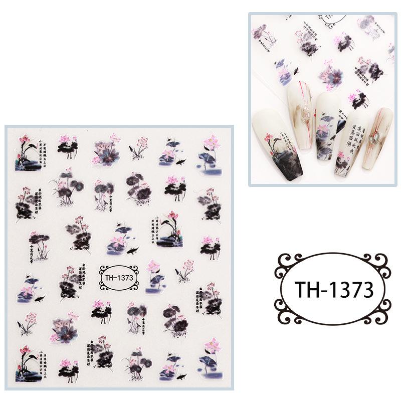 

Новогодние наклейки для ногтей Бронзовые наклейки для ногтей в стиле Маджонг в китайском стиле на год Дракона 85*100mm