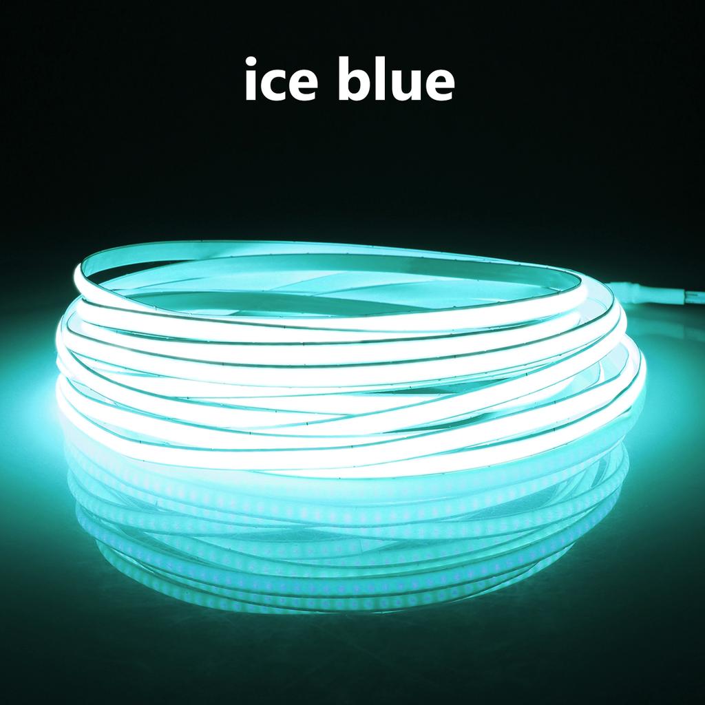5mm Ultra Thin DC 12V Colorful LED Strip COB Lights for Home Room Closet DIY Car Decor 1M 2M 3M 4M 5M High Density Neon LED Tape