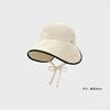 Women S Korean Style Large Brim Foldable Bucket Hat For Spring Summer Outing