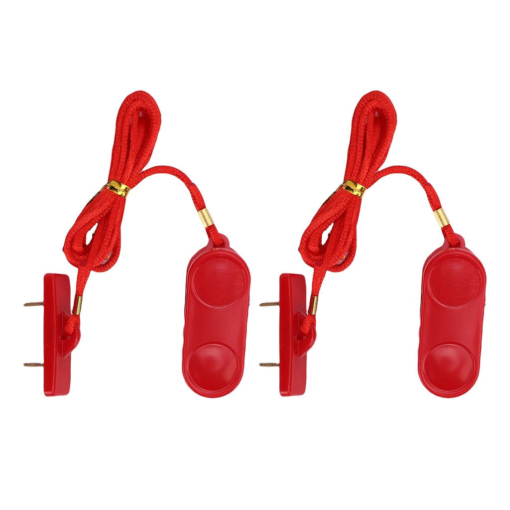 2pcs Treadmill Security Key Universal Rectangular Double Insert Running Machine Emergency Stop Switch for Gym