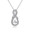 Fashion Ladies 8 Character Pendant S925 Silver Necklace
