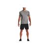 Under Armour Logo Print Solid Short Sleeve T-Shirt Men Tops Gray 1361683-090