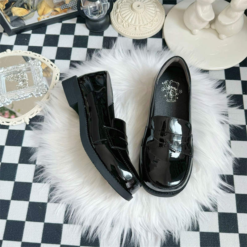 jk uniform shoes original lolita shoes college students uniform shoes spring and autumn new basic shoes student versatile