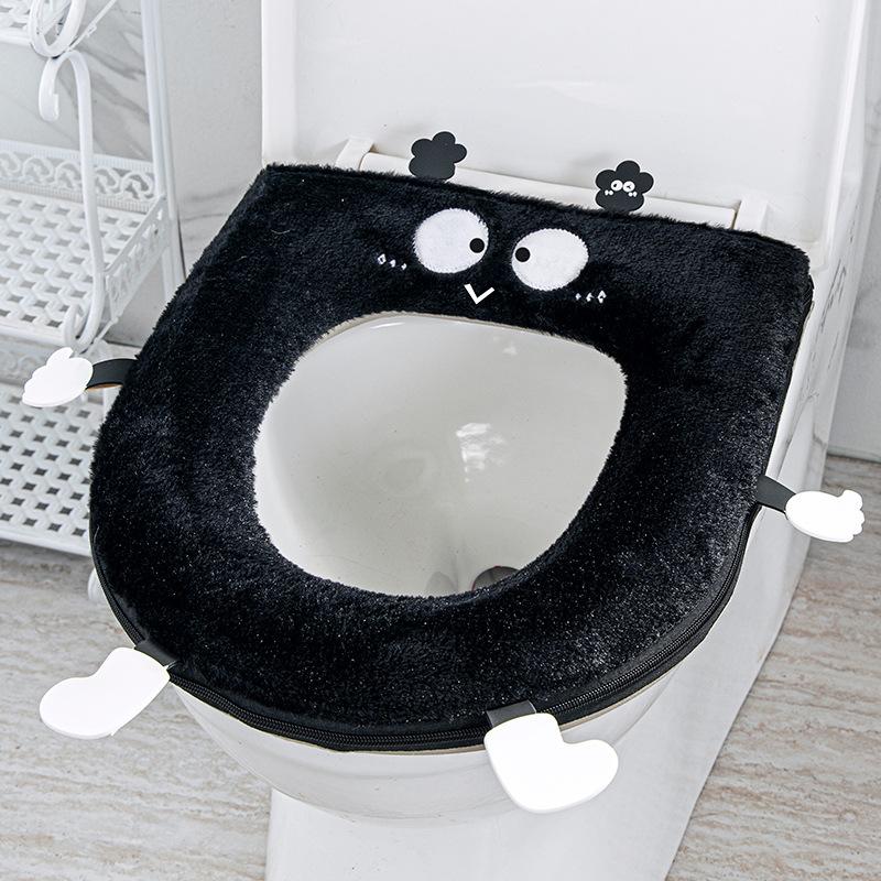 Four seasons universal toilet toilet seat ring winter high-grade zipper plush