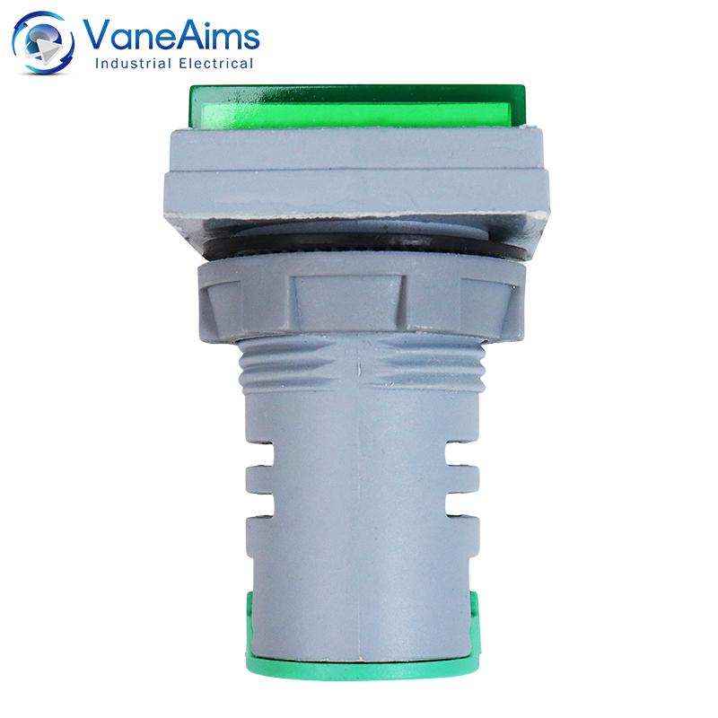 Square LED Digital Voltmeter Ammeter Hertz Meter AC24-500V Voltage Current Frequency Combo Meter Signal Light Indicator Tester