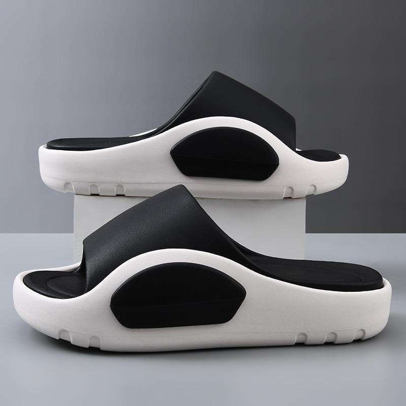 New slippers men's summer fashion simple outer wear thick bottom non-slip outdoor sports leisure beach men's one-word drag