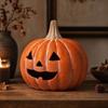 Pumpkin Resin Figurine Fall Decor for Tabletop Shelf