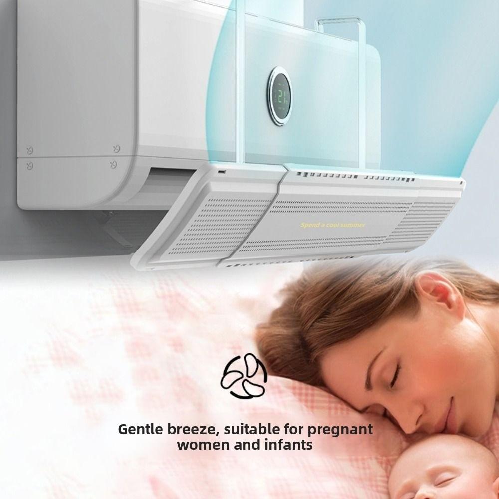 Expandable Air Conditioner Windshield Anti Direct Blowing Wind Direction Baffle Room