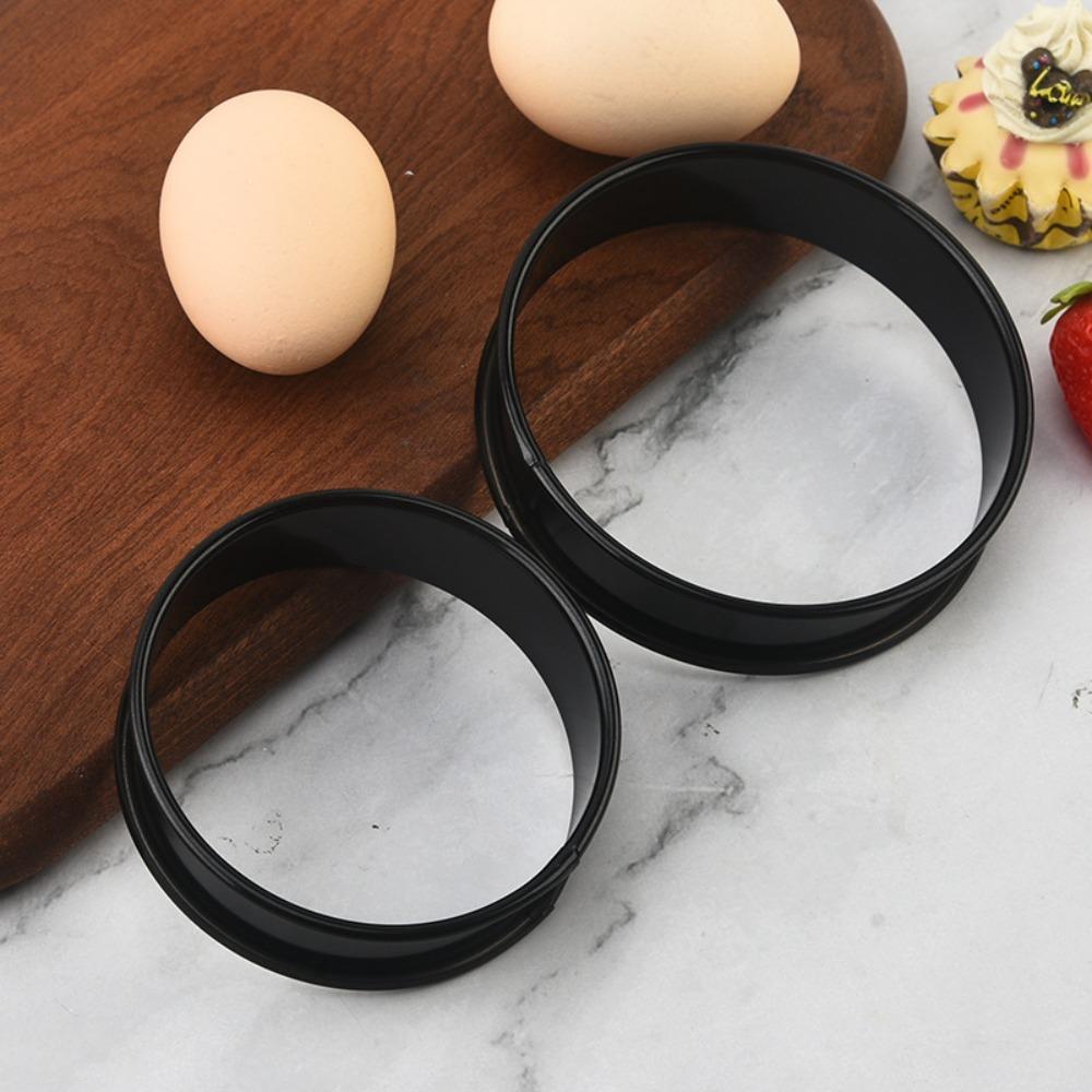8 Piece Non-Stick Muffin Rings Heat-Resistant Baking Circle Mold Household Mousse Cake Mold  Dessert