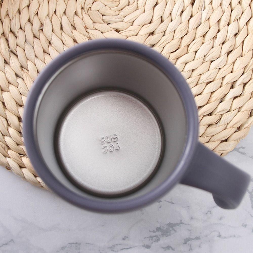 500ML Insulated Coffee Mug Double-Walled Vacuum Thermal Cup Insulated Drinking Cup  Home Use