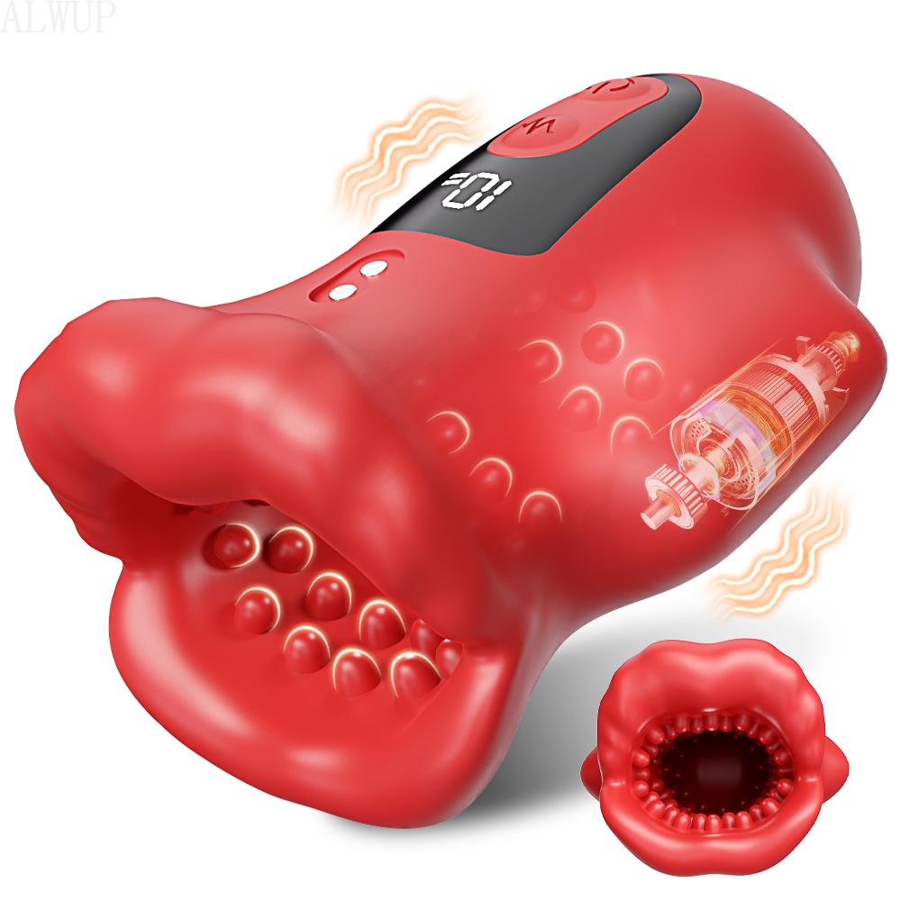 Penis Training Vibrator Tapping Stroker Stimulator Men's Masturbator Erotic Toys Glans Trainer Vibration Penis Extender Toys