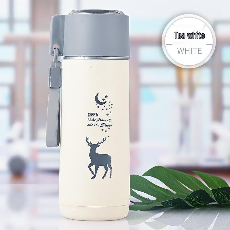 Sternen-Hirsch doppelwandiger Glas-Wasserbecher