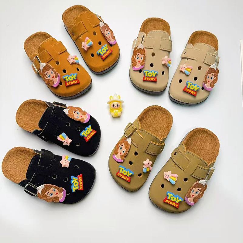 Medias Zapatillas de Verano Retro Unisex de Dibujos Animados Lindas para Niños Birkenstock con Suela Gruesa Antideslizante