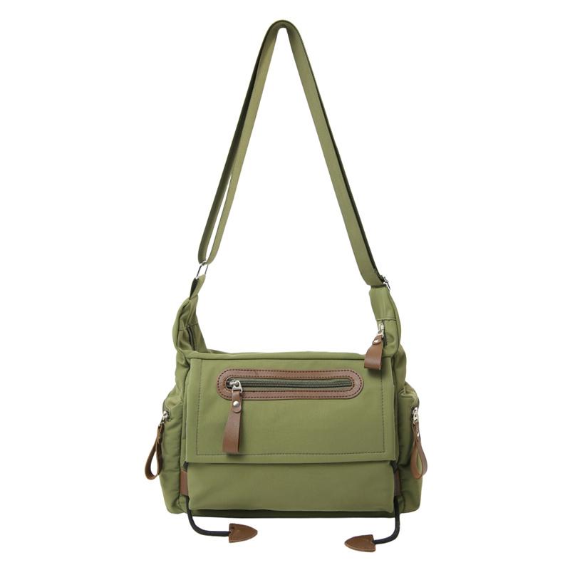 

Men s Large Capacity Shoulder Bag Student Messenger Bag зелений