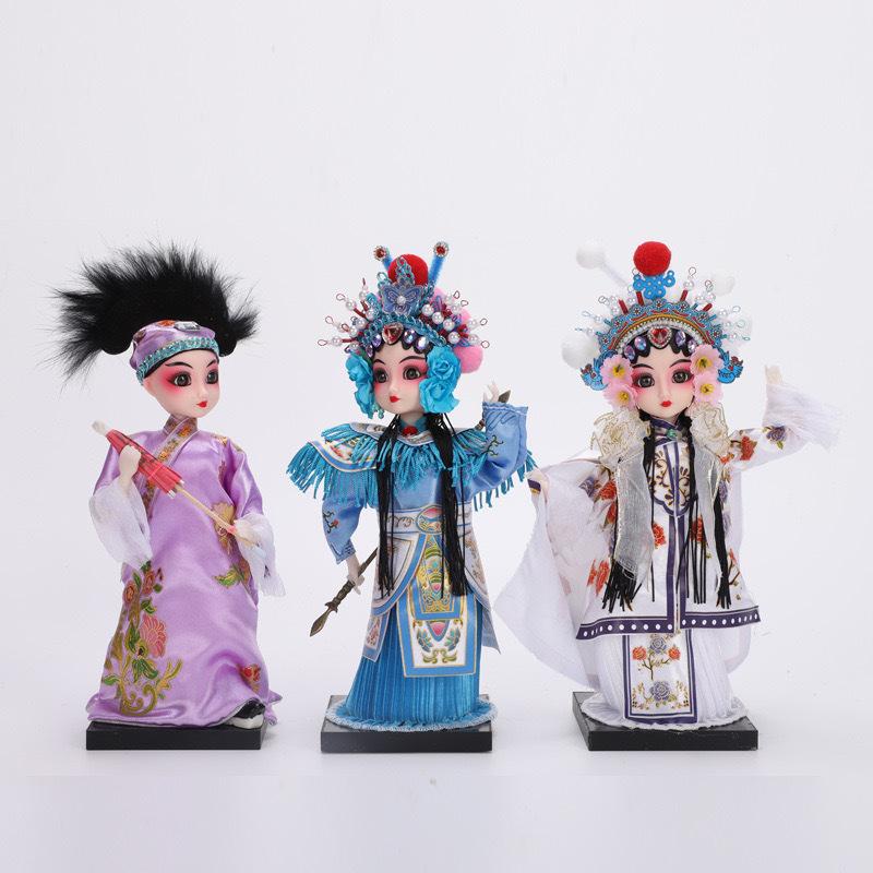 Q-Version Peking Opera Mini Doll, Chinese Traditional Character Home Decor Gift