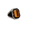 Herrenring mit Tigerauge-Stein 230047237G15Yy