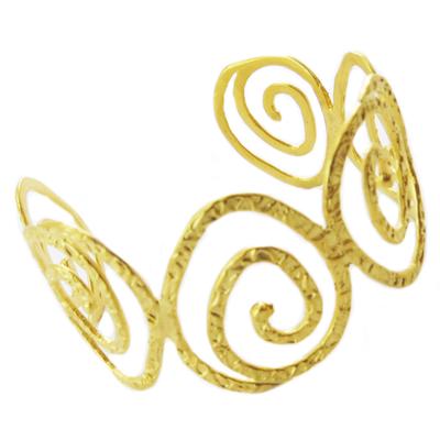 [Q5604] - Gold 'Cléopatra' Handcrafted Bracelet - 70 Mm 35 Mm
