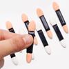 Mini Double-Headed Sponge Eyeshadow Stick & Disposable Cotton Swab Set - 10 Pieces
