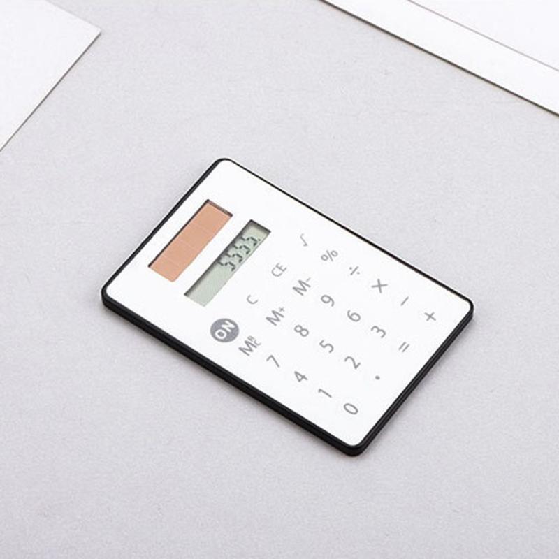 Miniature Solar Calculator with 8 Digit Display and Quiet Keys Pocket Sized for Home and Office Use Easy to Carry
