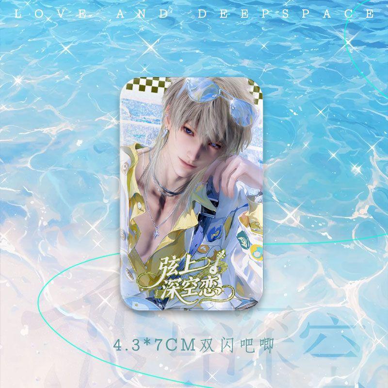 

2025 Game Love And Deepspace Sylus Xavier Zayne Rafayel Caleb Cosplay Costumes Rectangular Badge Brooch Accessories Cartoon Prop