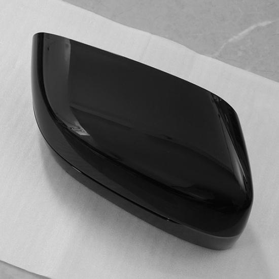 Gloss Black For 2017-23 BMW G20 G30 G11 G12 Right Side Rearview Mirror Cover Cap