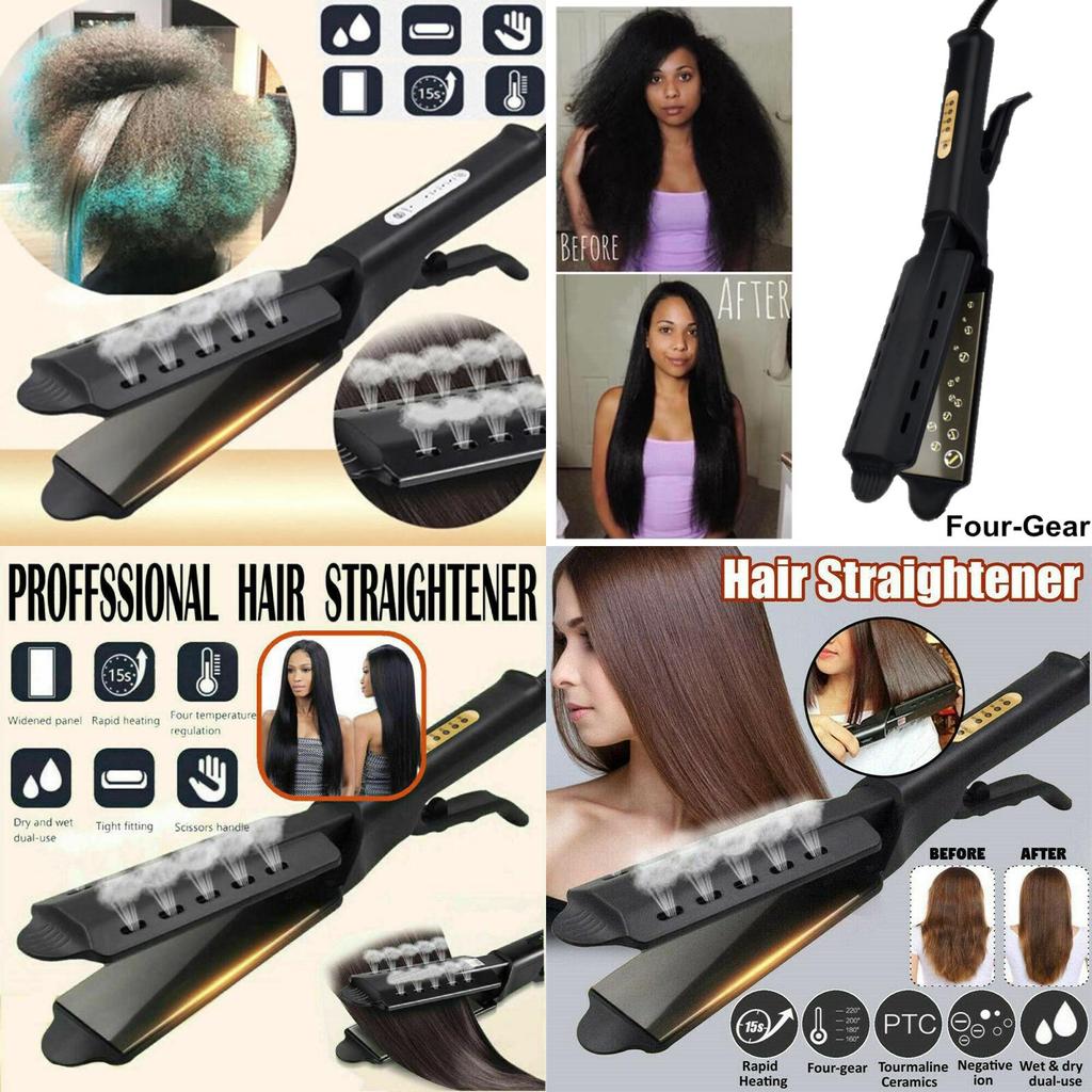 Professional Uk Tourmaline Ionic Flat Iron For Silky Straight Hair