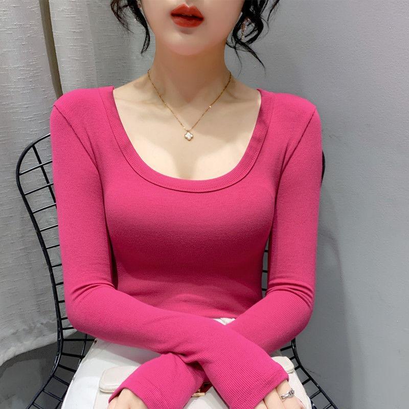 Cotton U-neck Undershirt Women's Top