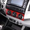 Red Carbon Air Conditioner Switch Panel Trim Cover For Toyota Tacoma 2006-2015