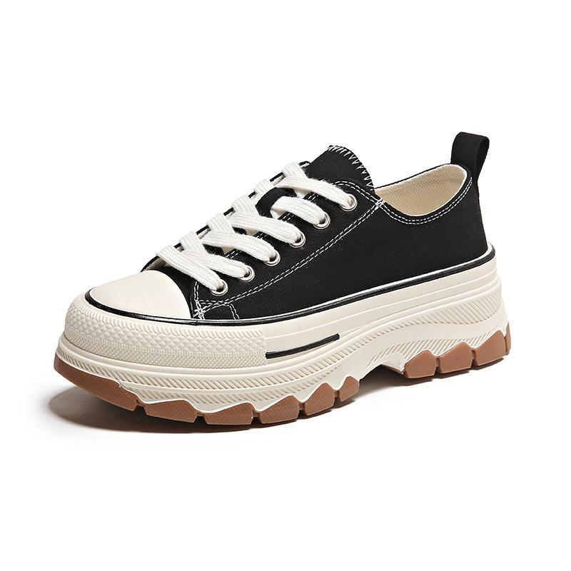 Summer New Little White Shoes Women's Tide Students Thick-soled Breathable Canvas Shoes Casual Board Shoes