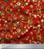 Soimoi Japan Crepe Satin Fabric Leaves & Floral Artistic Decor Fabric Printed Metre 42 Inch