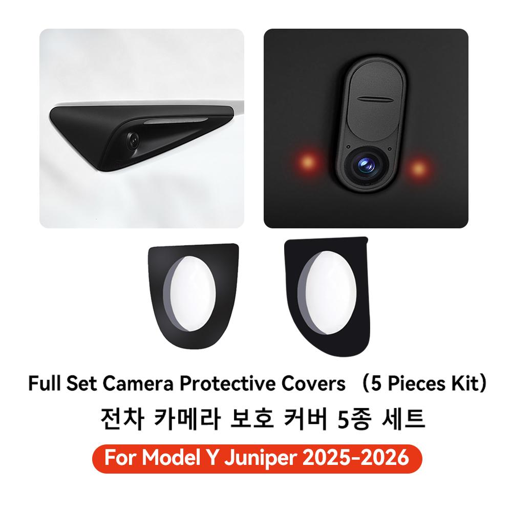 YZ For Tesla Model 3 Highland 2024-2026 Model Y Juniper Turn Signal Camera Trim Cover Side Mirror Protector Decor Trim