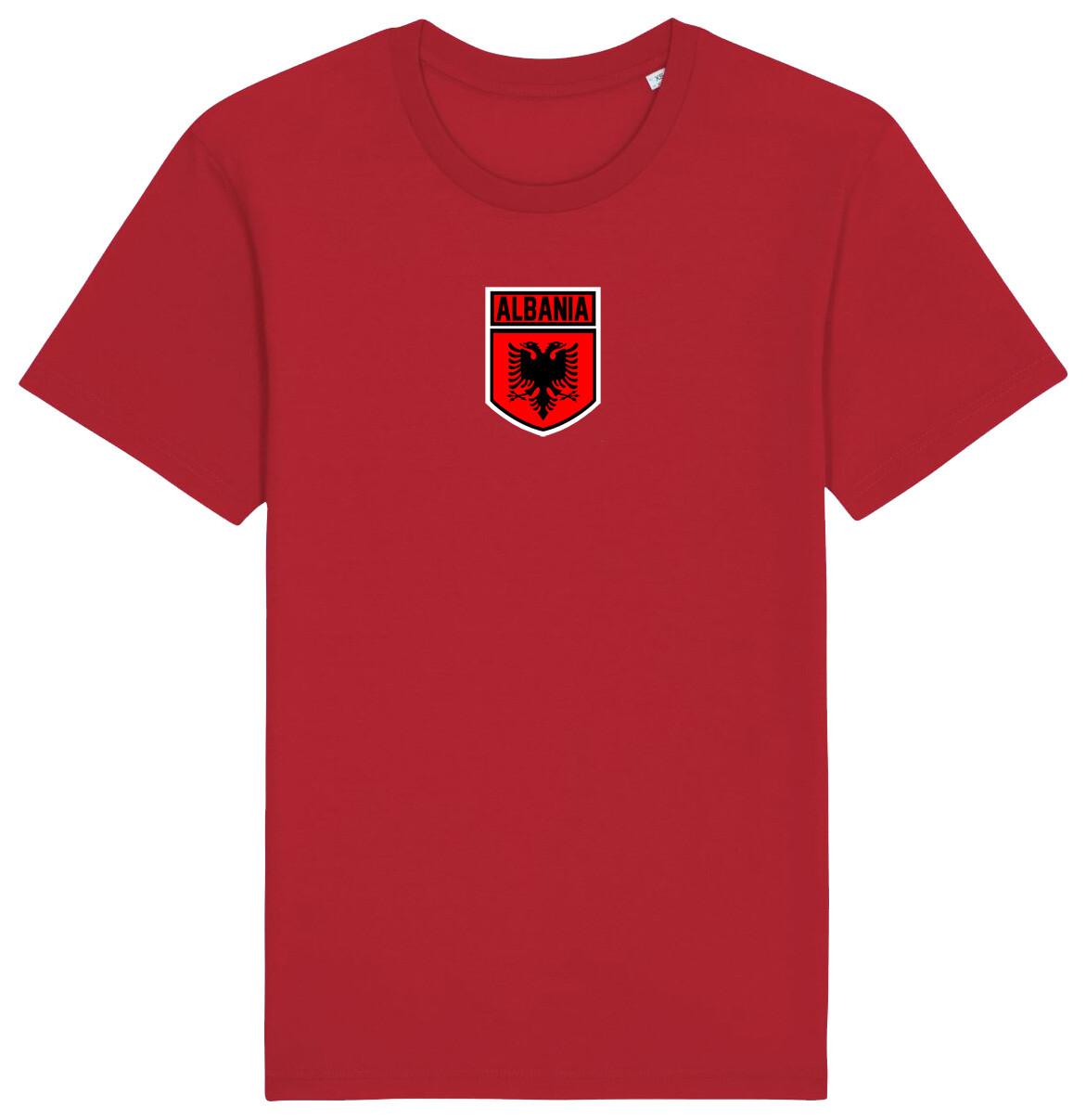 Albania Flag Badge T-Shirt Mens Womens Tees Top 2024, Adults Baby Family, Football Euro Shipping 4XL