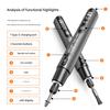Cordless Rotary Tool Pen Kit, Digital Display Mini Electric Grinder with LED Light for DIY Engraving Polishing Drilling